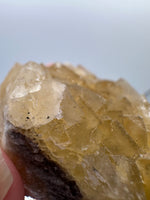 Golden Cube Fluorite Cluster – Moscona Mine, Spain Specimen
