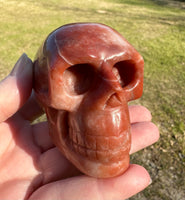 Orange Jade Skull #11