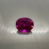 Manmade Pink Sapphire 10x8mm Oval 3.20ct