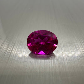 Manmade Pink Sapphire 10x8mm Oval 3.20ct