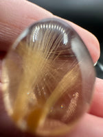 High Quality Gold Rutilated Quartz Teardrop