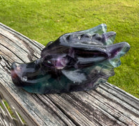 Fluorite Dragon Head Carving #6