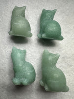 Green Aventurine Carved Cat