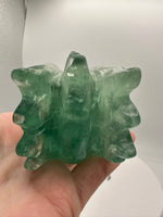 Fluorite Dragon Head Carving #23