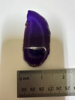 Dyed Purple Agate Slice #23