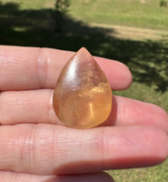Pear Shape Candy Fluorite Cabochon #14