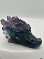 Fluorite Dragon Head Carving #12