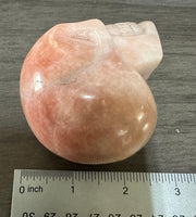 Orange Jade Skull #12