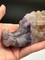 Natural Rainbow Fluorite Dragon Head Carving #3 – 382g
