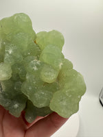 Prehnite mixed with Green Tourmaline Raw Specimen #5