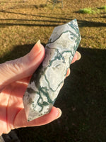 Moss Agate Double Terminated Point #2