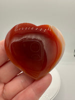 Carnelian Heart Palm Stone #6