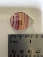 Pear Shape Candy Fluorite Cabochon #7