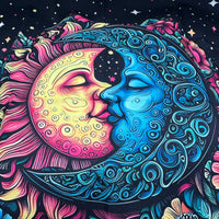 Moon, Sun & Flowers Altar/Tarot Cloth