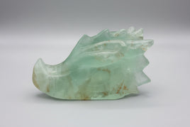 Fluorite Dragon Head Carving #13