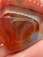 Carnelian Heart Palm Stone #2