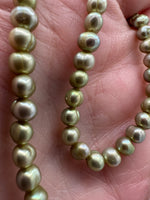 Lime Freshwater Pearl Strand #11