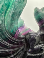 Rainbow Fluorite Nine-Tailed Fox