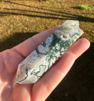 Moss Agate Double Terminated Point #1