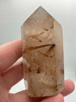 Gold Rutilated Quartz Point #1