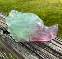 Fluorite Dragon Head Carving #5