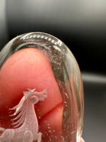 Beautiful Horse Garden Quartz Inner Scene Carving #2
