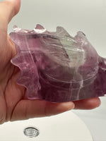 Fluorite Dragon Head Carving #18