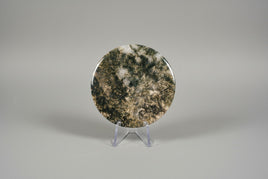 Moss Agate Polished Round Slice #29