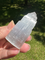 Selenite Step Tower Natural #1
