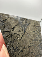 Free Form Pyrite Flowers Symbiosis Mixed Agate Slab #4