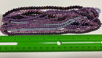 Shades of Purple Multi-Strand Glass Beads