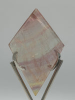 Rhombus Shaped Fluorite Carving with Stand #9