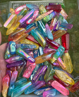 Aura Colorful Clear Quartz Small to Medium