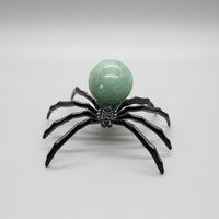 Spider with Green Aventurine Sphere