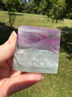 Feather Fluorite Free Form with Rainbow #4