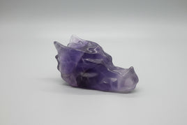 Purple Fluorite Dragon Head Carving