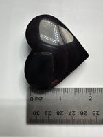 Rainbow Sheen Obsidian Heart #8