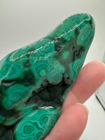 Polished Malachite Freeform, Zaire, Africa #6
