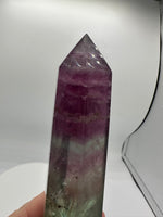 Large Fat Watermelon Fluorite Tower #1