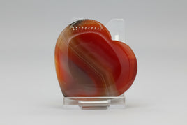 Carnelian Heart Palm Stone #7