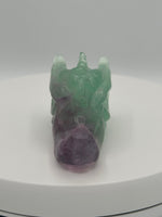 Fluorite Dragon Head Carving #5