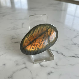 Colorful Labradorite Palmstone #19