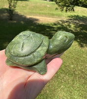 Nephrite Jade Hand Carved Turtle #1