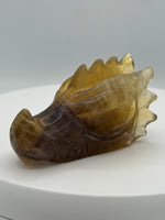 Fluorite Dragon Head Carving #20