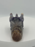 Fluorite Dragon Head Carving #10