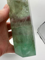 Large Fat Watermelon Fluorite Tower #5