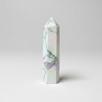 Angel Aura Howlite Obelisk Point #4