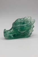 Natural Green Fluorite Dragon Head Carving #2 – 364g