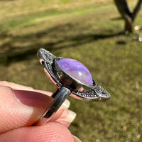 Natural Charoite Ring #30