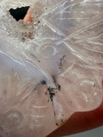 Druzy Dendrite Agate Geode Indigenous-Inspired Profile Headdress Carving #9
